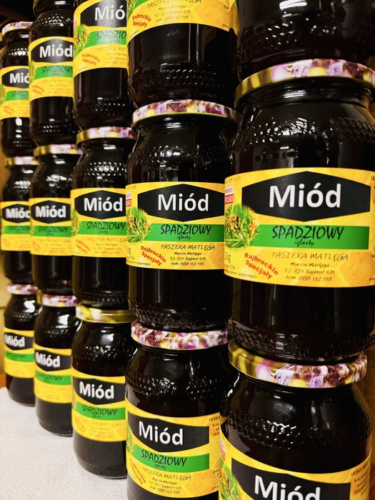 Miód spadziowy 2x 1,2kg Pasieka Matlęga