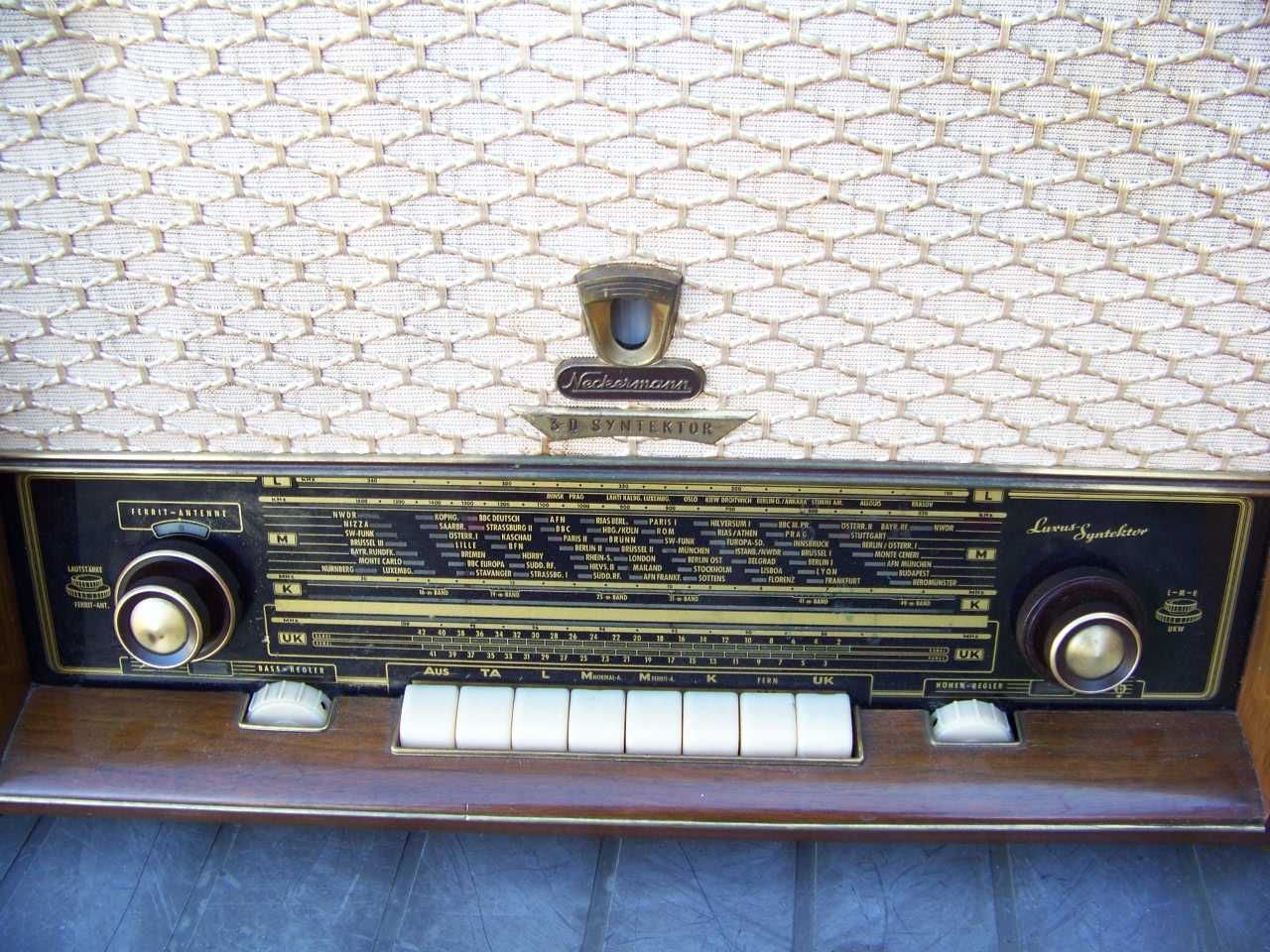Stare radio lampowe Neckermann Luxus-Syntektor 111/27 Sprawne!