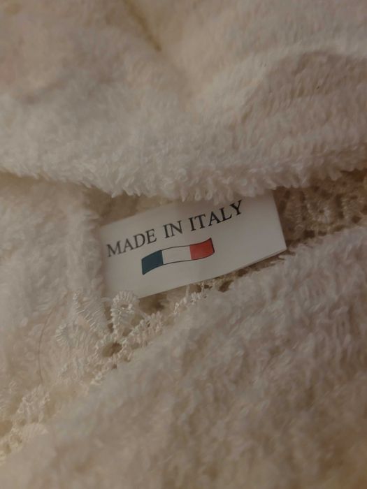 Zestaw dwa włoskie szlafroki i ręczniki 100% bawełna zestaw kąpielowy