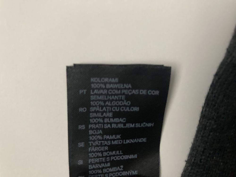Kardigan 100% bawełna H&M Basic kolor grafitowy USZKODZONY