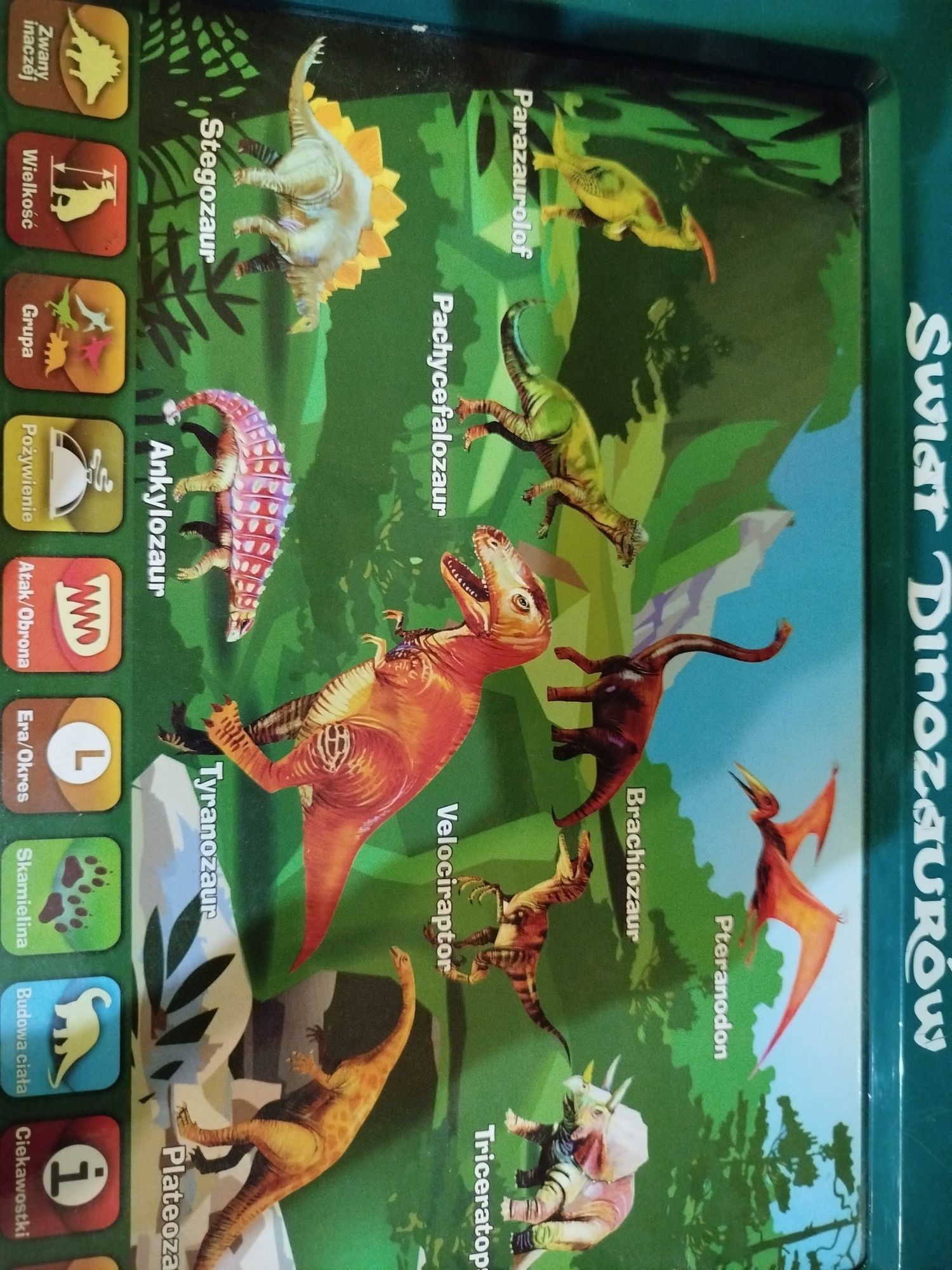 Tablica interaktywna świat dinozaurów