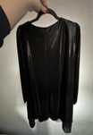 Vestido solto, preto manga comprida XL