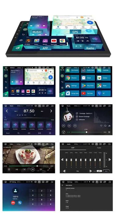 CarPlay Radio FM RDS Android GPS MP3 DVD USB WiFi Skoda Octavia II 2