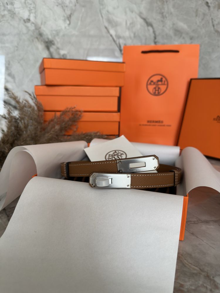 Ремінь Hermes Kelly Belt epsom, пояс ермес келлі, ремень эрмес келли