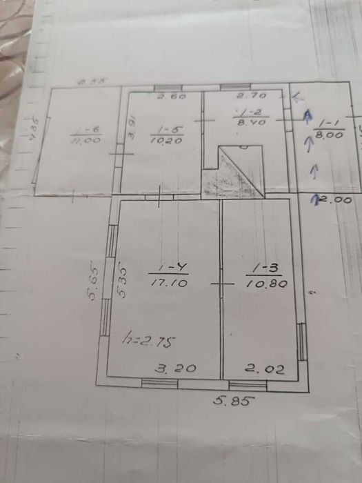 Продаж будинку в м. Корюківка 57 кв м, ділянка 7 соток.