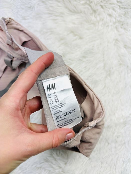 Biustonosz usztywniany ciążowy do karmienia 80C beżowy H&M