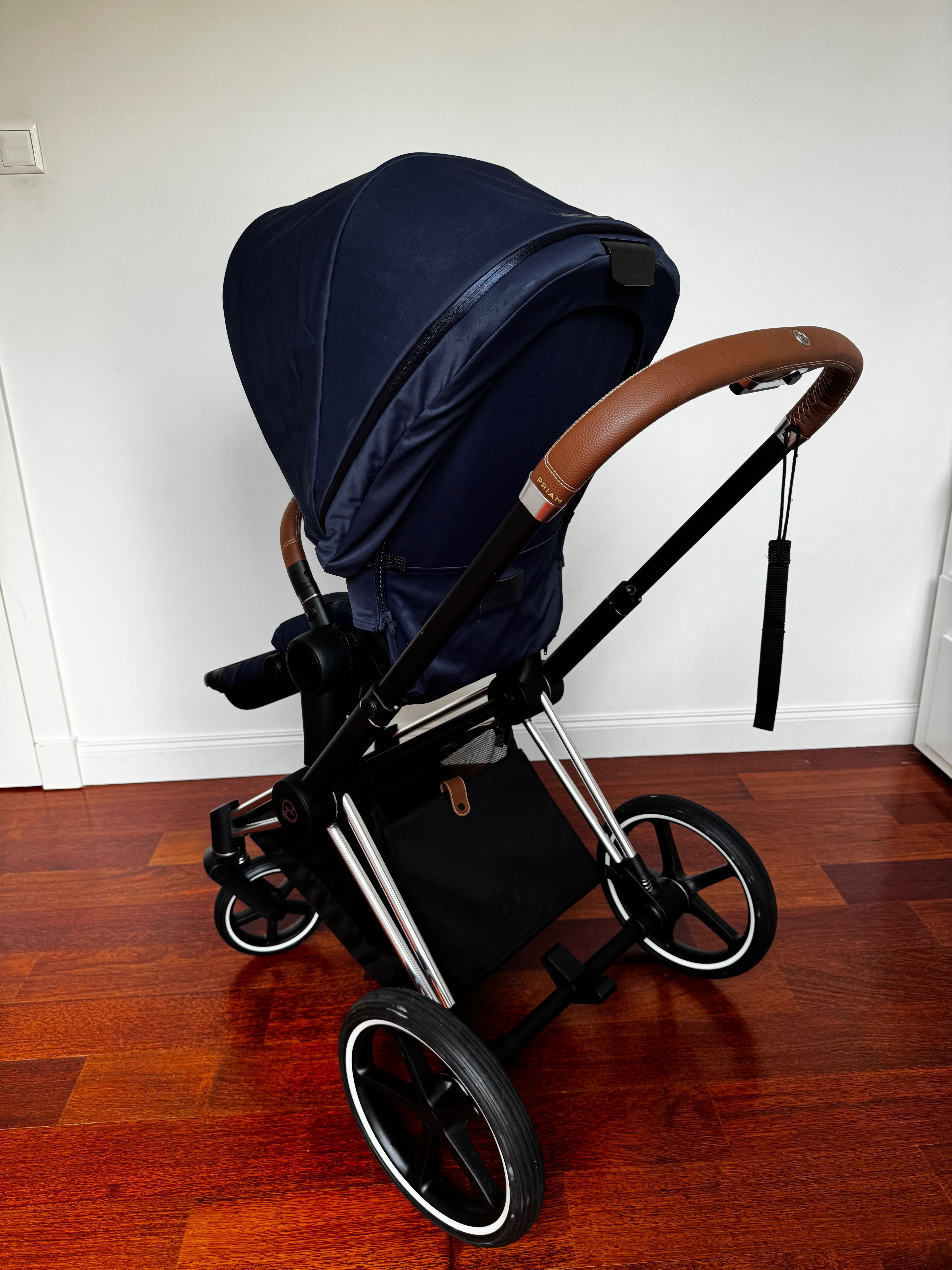 Cybex Priam 2.0 Chrome Brown + Gondola Lux  + Tapicerka Siedziska