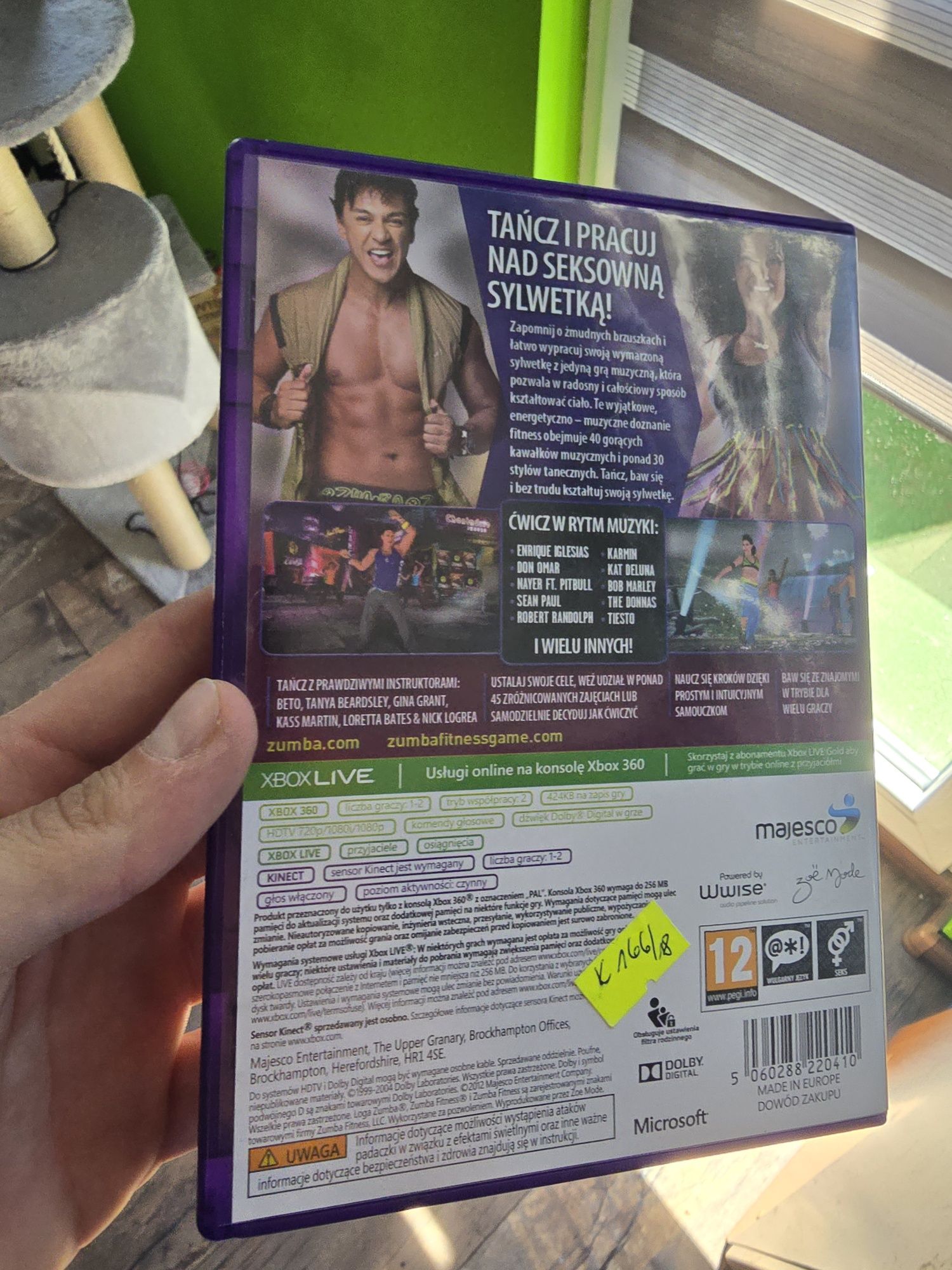 Zumba fitness Core xbox 360 taniec kinect x360