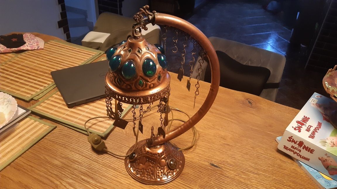 Stara lampa miedziana