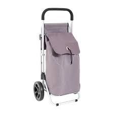 Wózek na zakupy z siedziskiem 38l szary