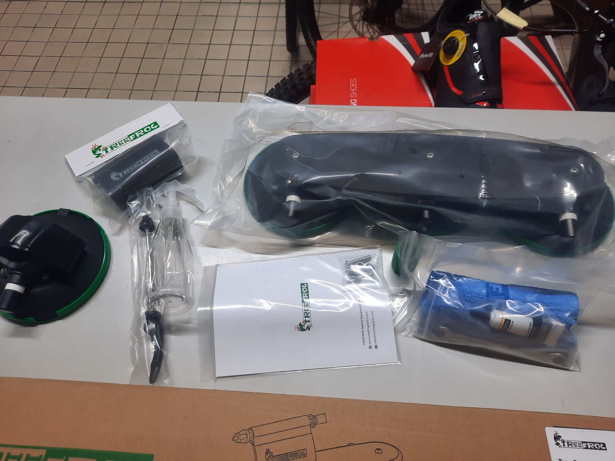Suporte de bicicletas de ventosas novo