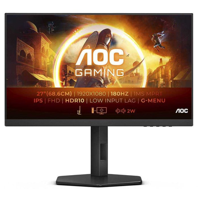 Monitor AOC 27G4X IPS 27" FHD 16:9 180Hz Nvidia G-SYNC Compatible