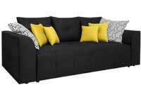 Великий чорний розкладний диван Польша ЛЮКС якість 247х116