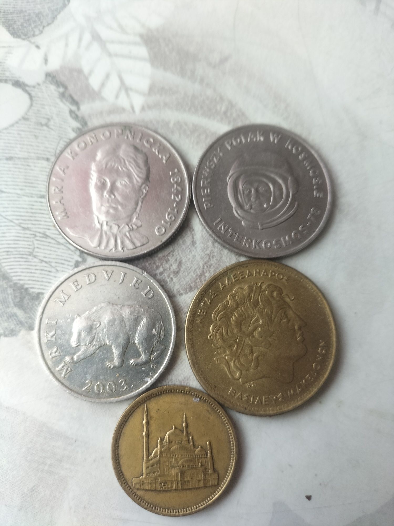 Stare monety różnego pochodzenia