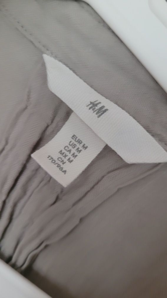 H&M sukienka  muslinowa koszulowa M