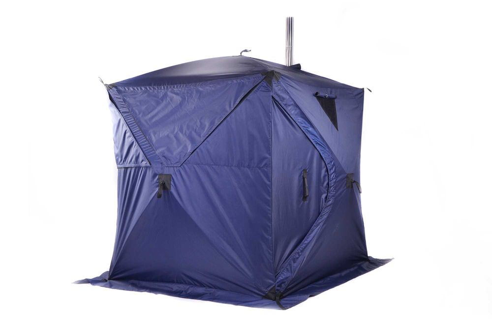 Палатка Cube Panorama для мобильной походной бани.