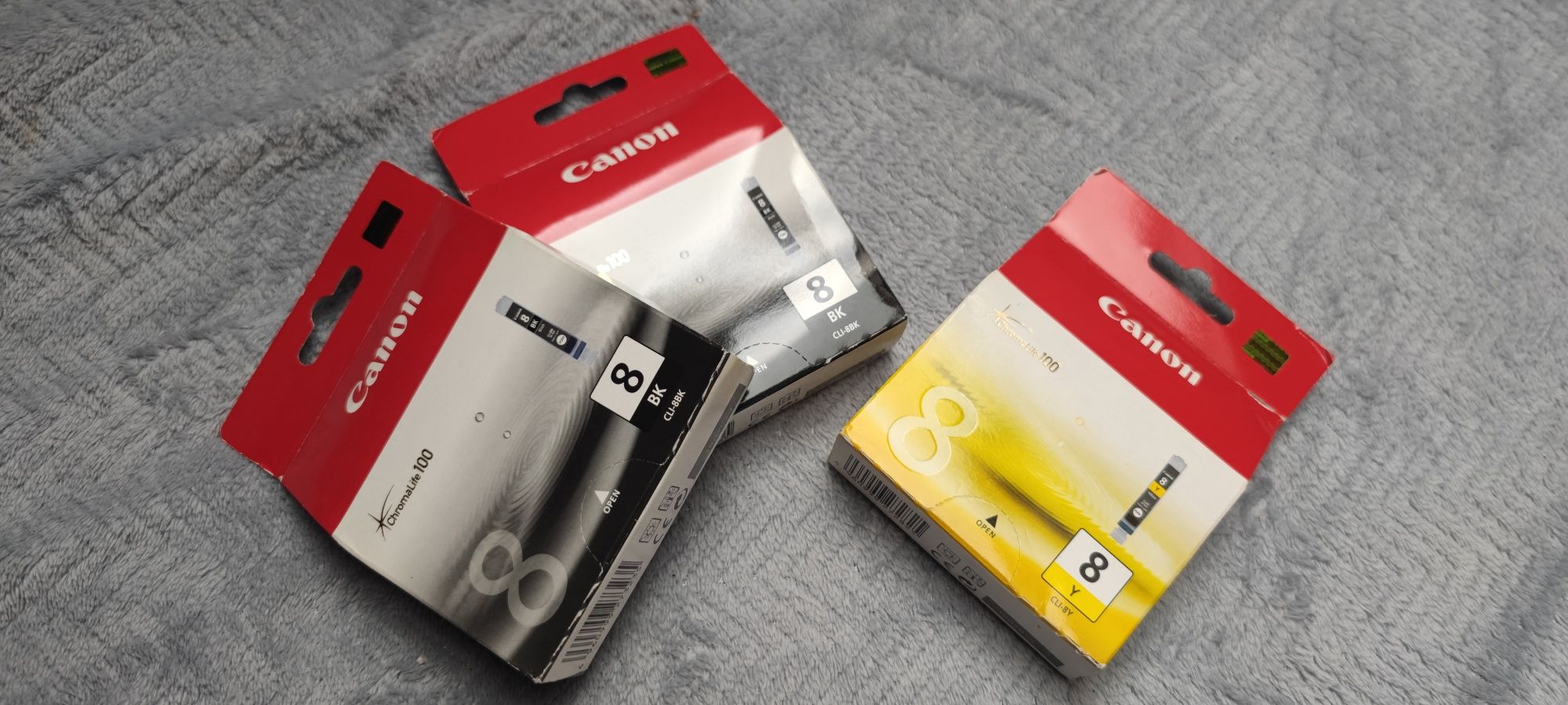 Tusz Canon PIXMA Series Black CLI-8BK oraz Yellow 8 CLI-8Y