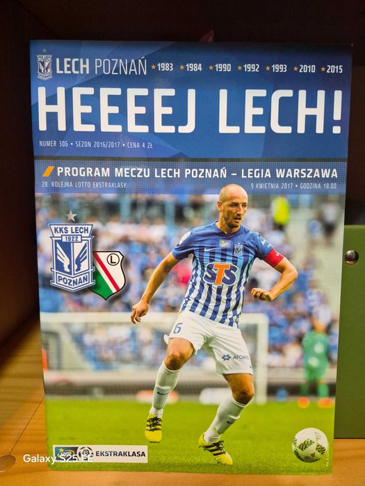 Program meczowy Lech Poznań  Legia Warszawa 9.04.2017