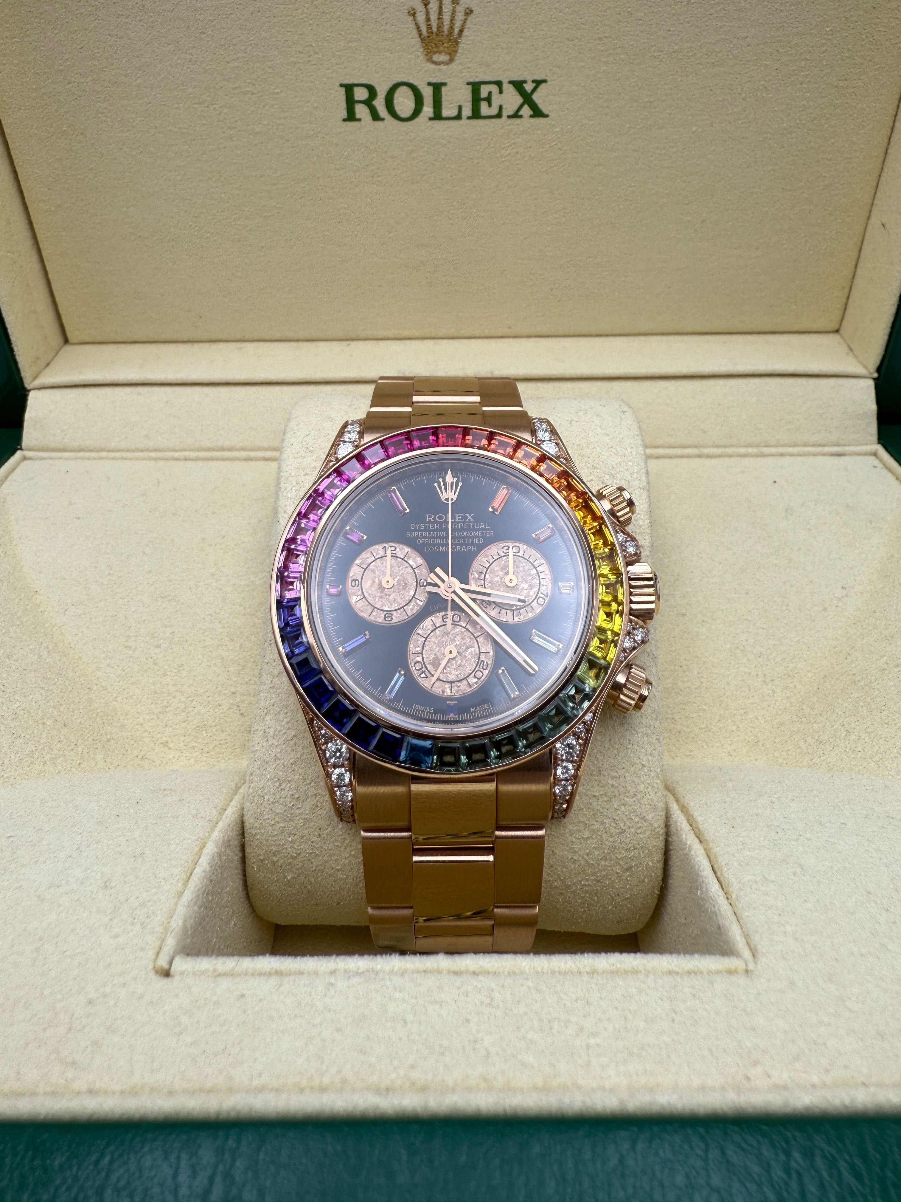 Rolex Daytona rainbow custom full set re.116505