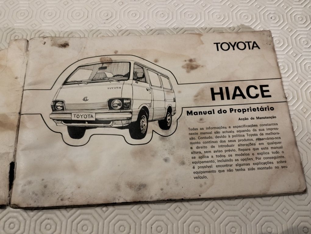 Manual Toyota HiAce LH20 Português