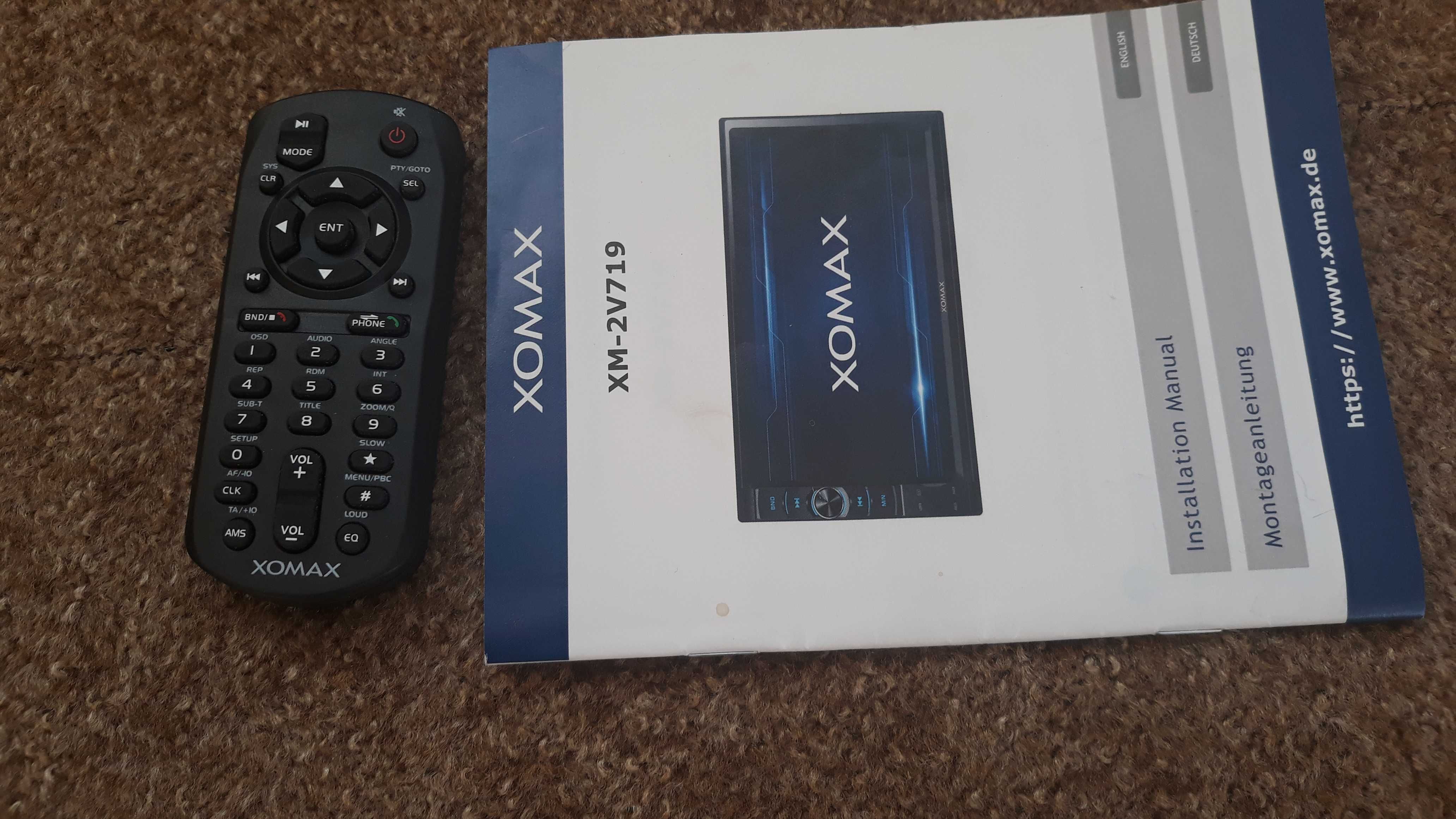 автомагнітола Xomax BT блютуз 7дюймів Germany mp3 FLAC Avi mpeg4 2din