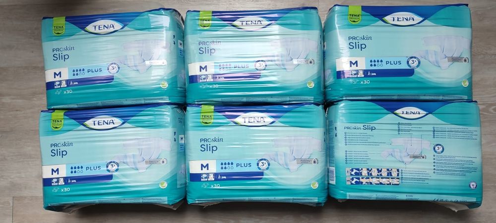 Pieluchomajtki pampersy TENA M proskin dla dorosłych 3 opakowania