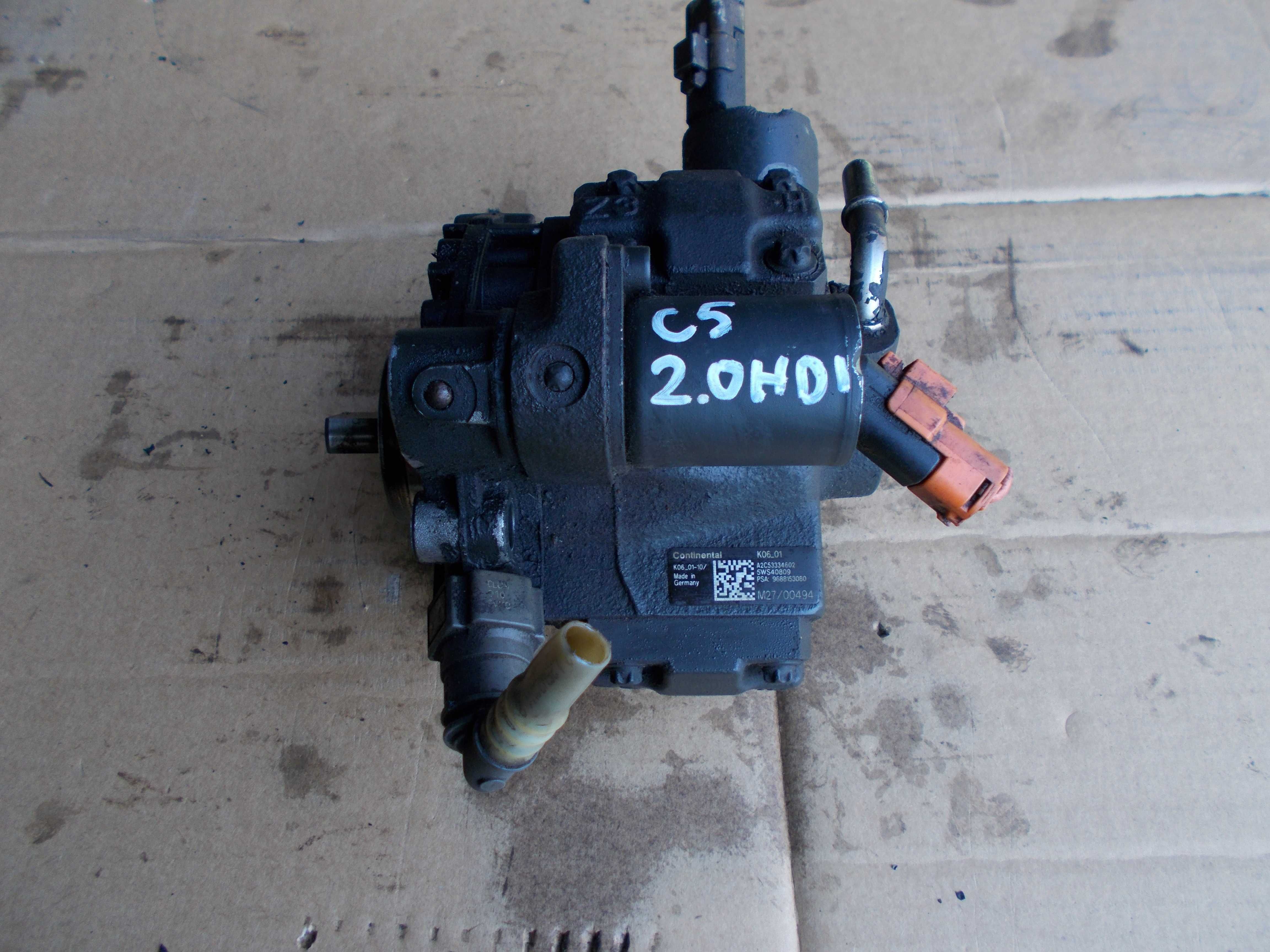 citroen C5 2.0 hdi 06r pompa 5WS40809 wtryskowa k06 01