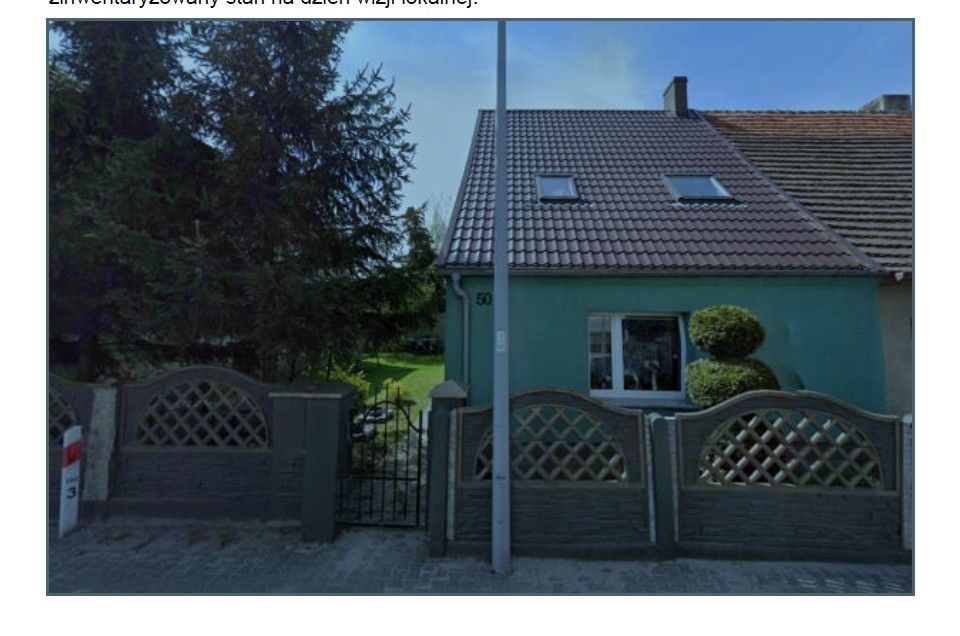 Syndyk sprzeda udział 1/2 we własności nieruchomość zabudowanej Gać 50