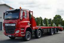 DAF CF 480 / 8x2/  LAWETA / PLATFORMA / NAJAZDY HYDRAULICZNE / WYCIĄGARKA / oś skrętna i podnoszona / EURO 6