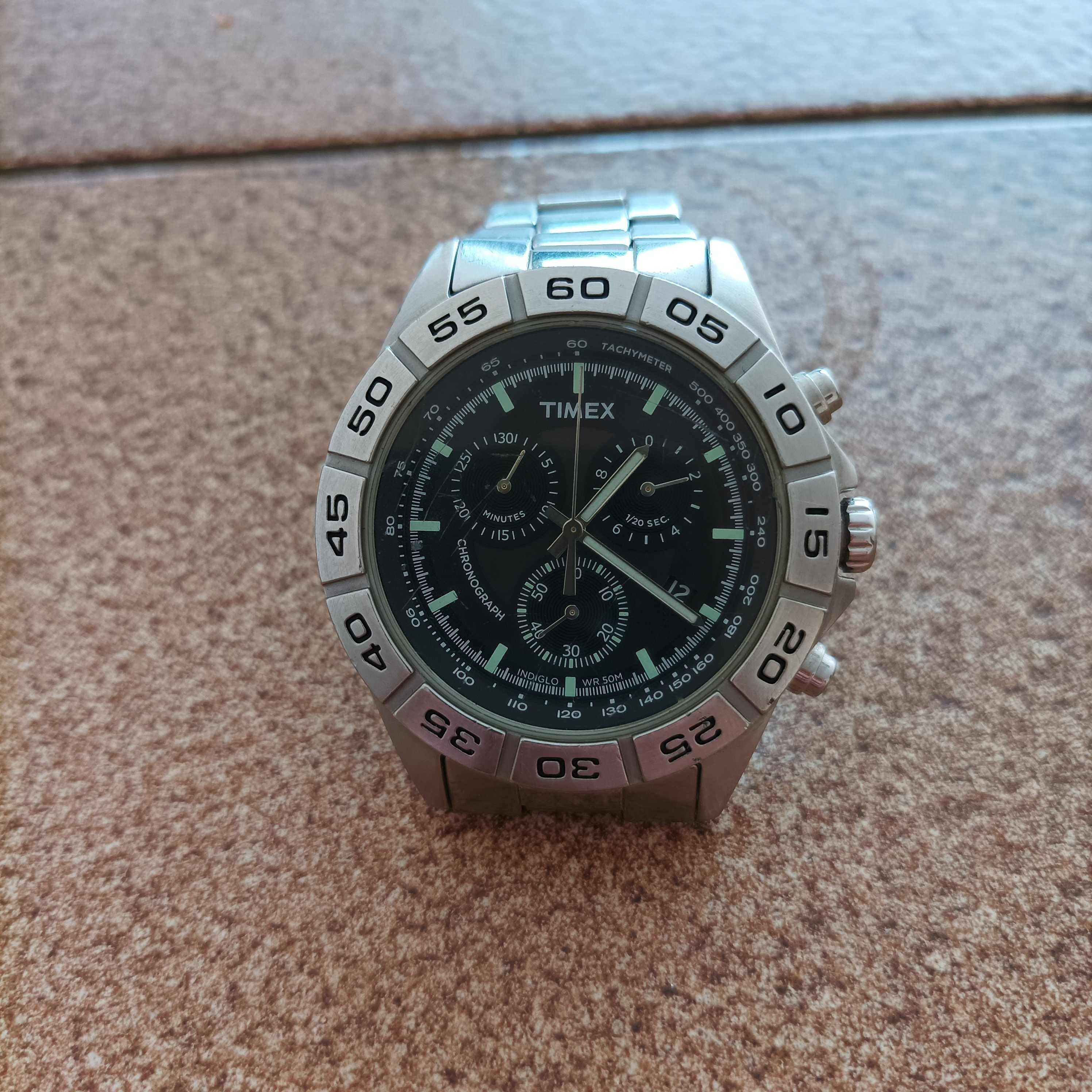 Zegarek męski Timex Classic Indiglo Chronograpf