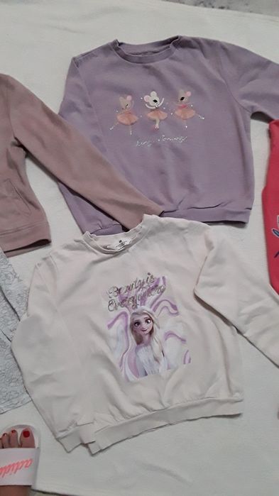 Bluzki i bluzy 4 szt  H&M, Zara i inne r. 134/140