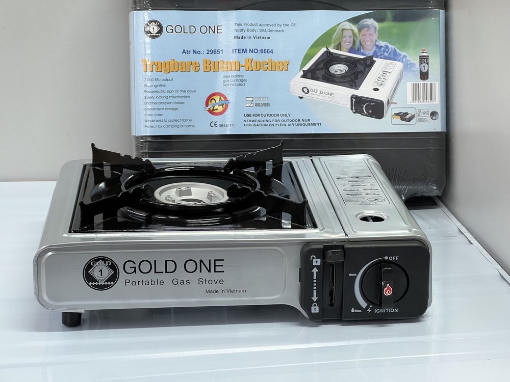 Портативна газова плита Gold One в кейсі