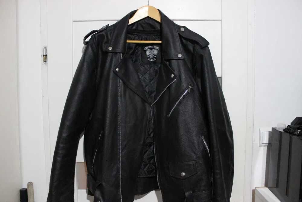 Kurtka skórzana męska Ramoneska 100% skóra rozmiar L