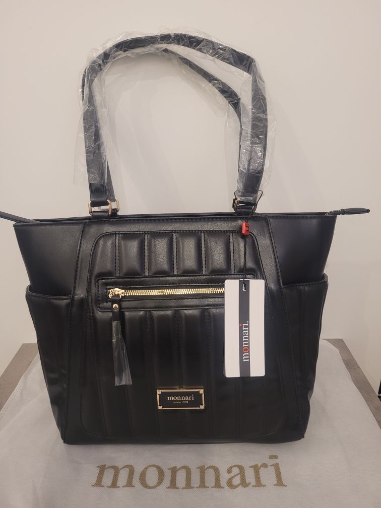 Elegancka czarna torebka Monnari