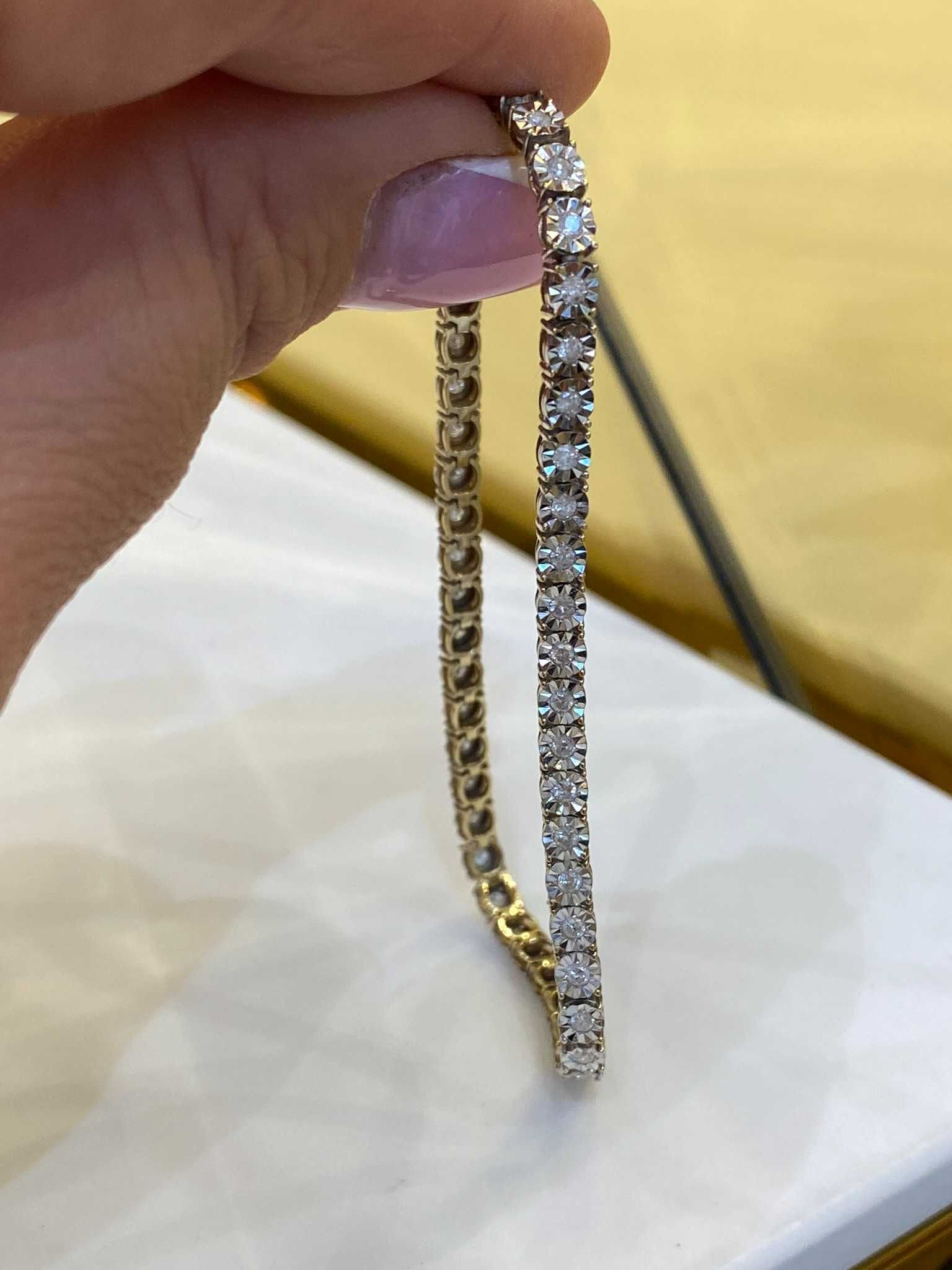 Bransoletka z diamentami 1.00 CT