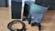 Xbox Series X + 2 pady + akumulatorki