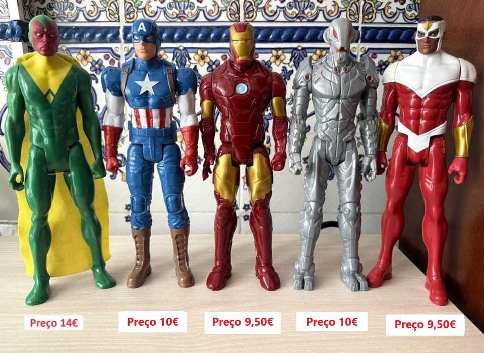 Bonecos Super Herois Homem Aranha batman figuras motas hulk star wars