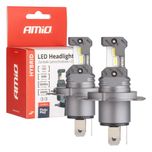 Żarówki samochodowe LED H4 H19 6000K  5200lm Canbus 60W Mocne 2szt