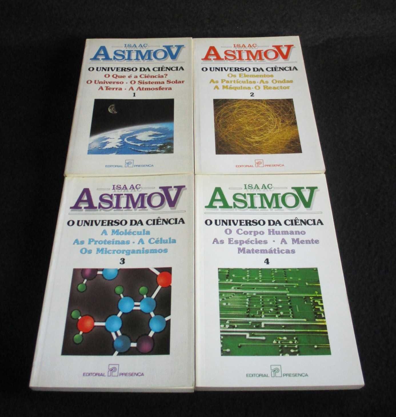 Livros O Universo da Ciência Isaac Asimov 4 Volumes Completo