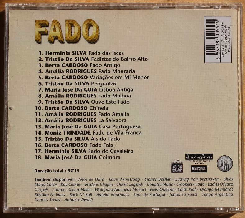 CD - FADO, temas antigos, novo, raro