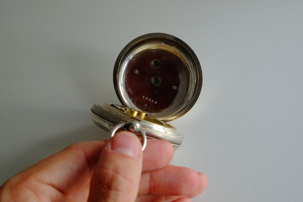 Relógio de Bolso de Prata da Warrington Co-op Society