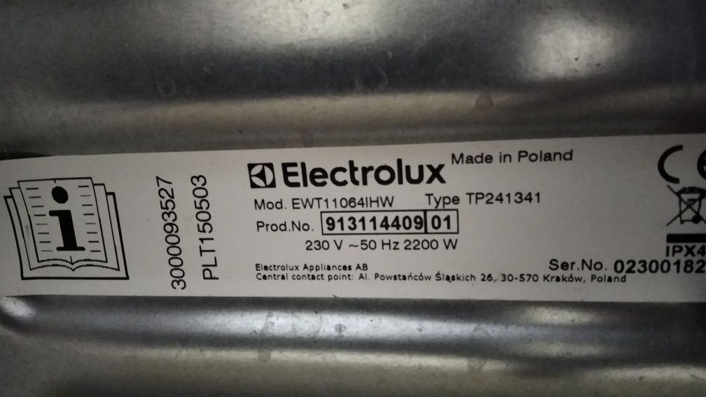 Pralka elektrolux klasa eneretyczna