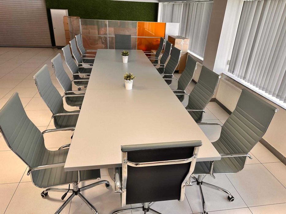 Zestaw 14 Krzeseł Foteli Biurowych Obrotowych Regulacja Wysokości