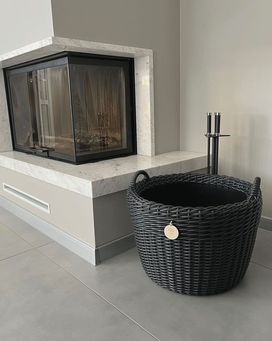 Кошик для дров / дровниця з ротангу Бровари