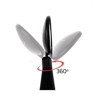 Lusterko rowerowe lewe regulowane czarne