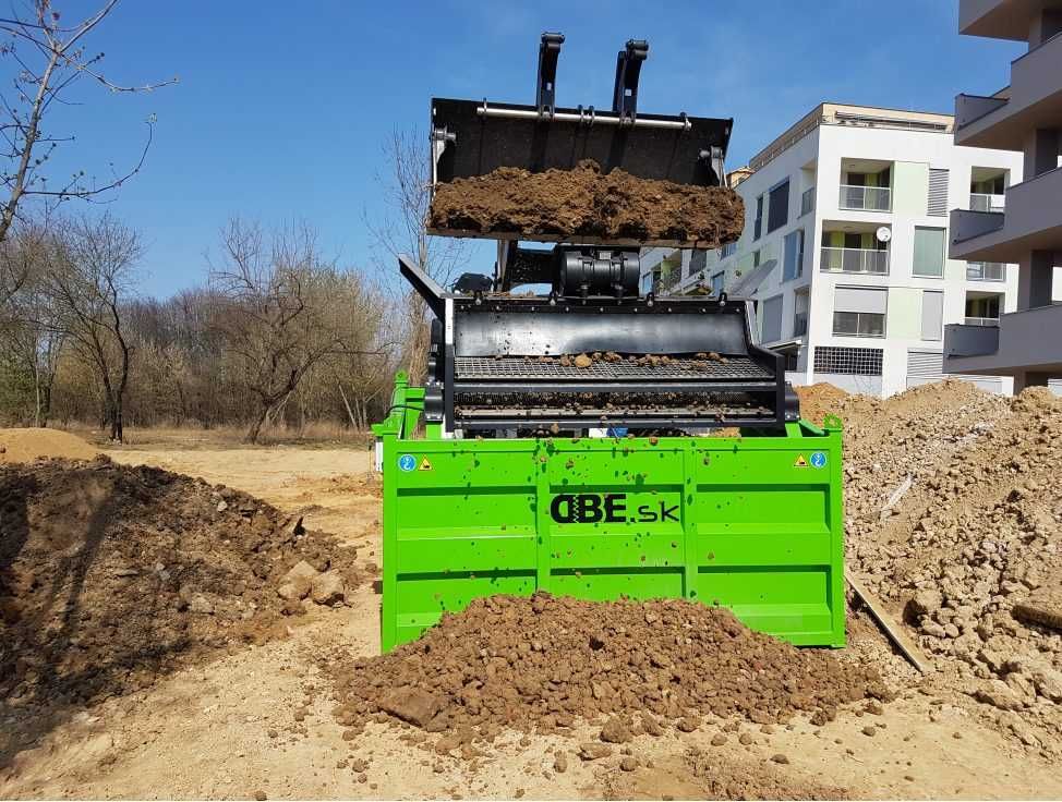 Wynajem przesiewacz wibracyjny do humusu ziemi kruszywa 60 ton/h