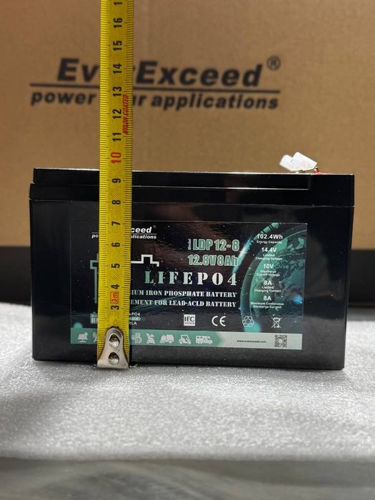 LiFePO4 EverExceed LDP 12-8