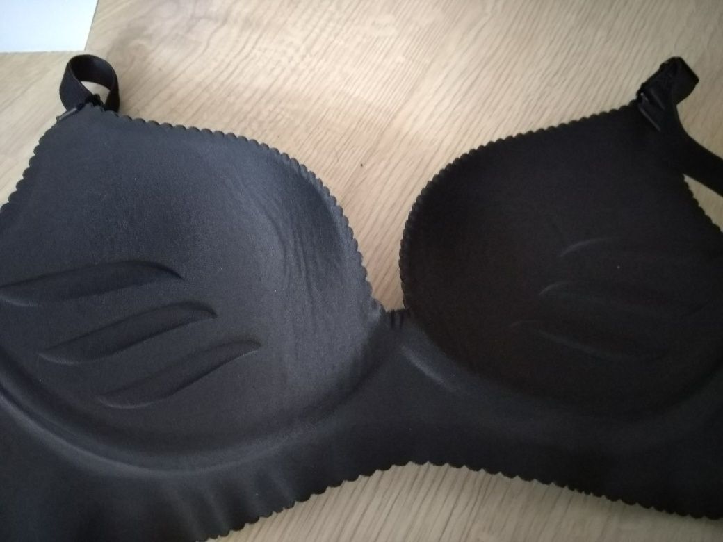 Nowe czarne biustonosze M/ 75B. 5 sztuk koronka bez fiszbin sportowy