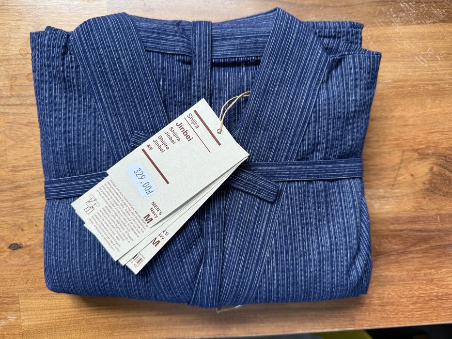 Jinbei shijira piżama firmy MUJI granatowa - NOWA M
