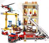 Straż pożarna w śródmieściu. Klocki kompatybilne z lego. 60216